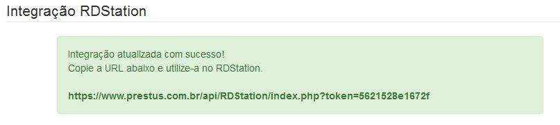 integração RD STATION e Prestus